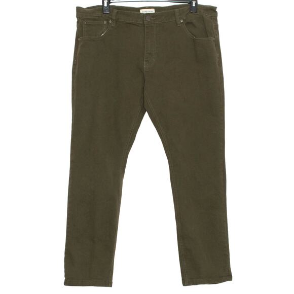 Blind Trust Mens Jeans Straight Gorpcore Workwear Americana Olive Green 42x32 - Picture 1 of 5